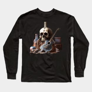 Extremely Heavy Metal Skull Long Sleeve T-Shirt